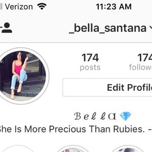 Follow my new Instagram @_bella_santana